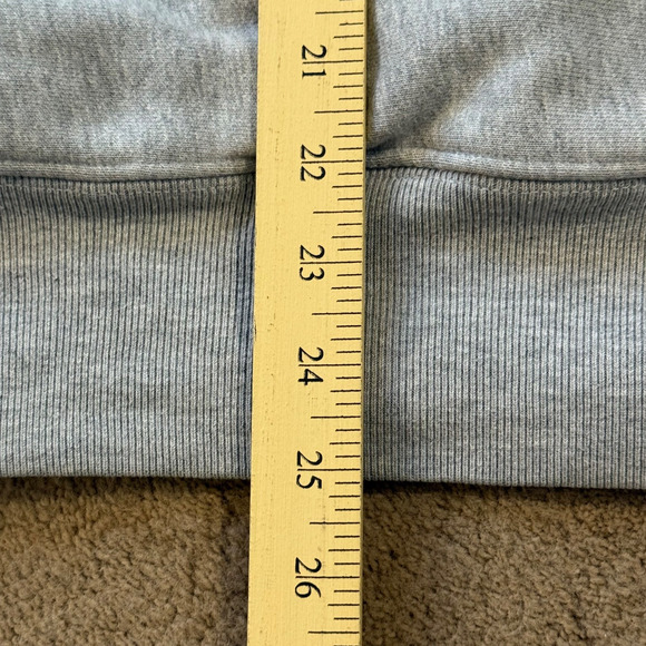 Vtg Champion Reverse Weave Womens Sweatshirt Gray Double Snap Collar Hooded M - Picture 7 of 12